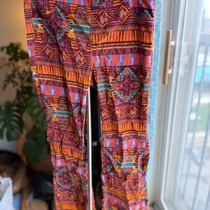 Like New Free People Penny Pull On Geometric Corduroy Flare Pants, size 29